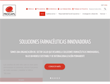 Tablet Screenshot of procapslaboratorios.com